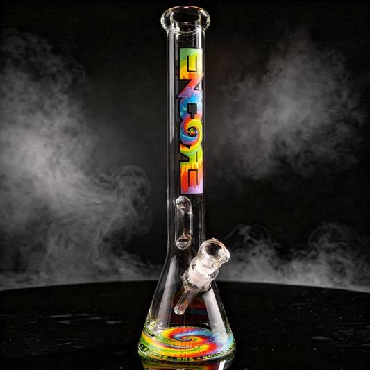 Tie Dye — Encore 18" 9mm Heavy Pounder Glass Bong (hero)