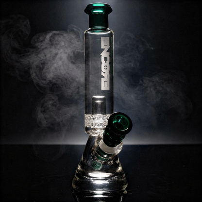 9" Encore Collection Double Chamber Ratchet Perc Quarter Pounder Bong