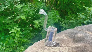 8" Encore Collection 50mm Scalloped Standing Bubbler w/ Color Stem