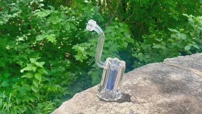 8" Encore Collection 50mm Scalloped Standing Bubbler w/ Color Stem