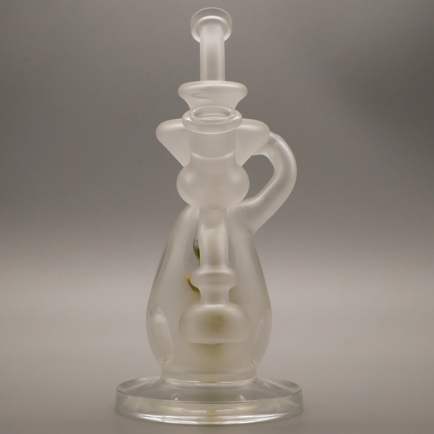 7" Encore Collection Sandblast Baby Dinosaur Egg Recycler Dab Rig