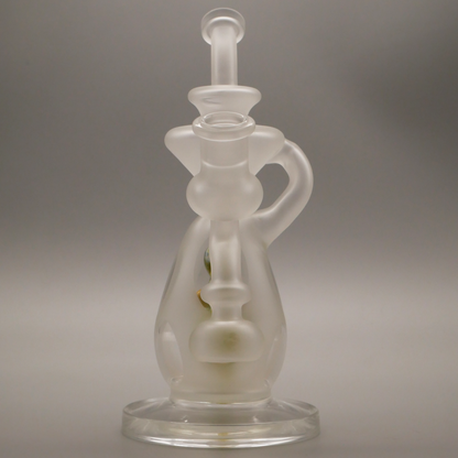 7" Encore Collection Sandblast Baby Dinosaur Egg Recycler Dab Rig