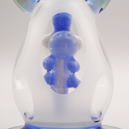 9" Encore Collection Color Baby Dinosaur Egg Recycler Dab Rig